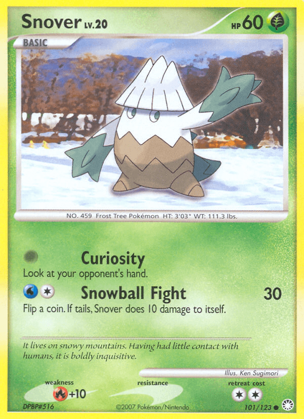 Snover Mysterious Treasures card