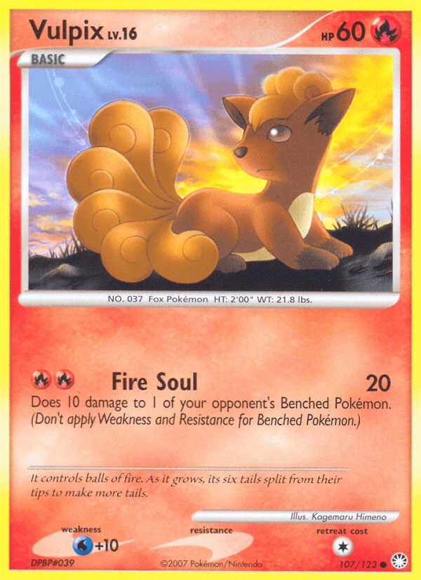 Vulpix Mysterious Treasures card
