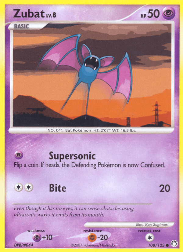 Zubat Mysterious Treasures card