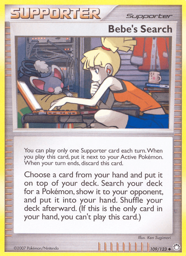Bebe's Search Mysterious Treasures card