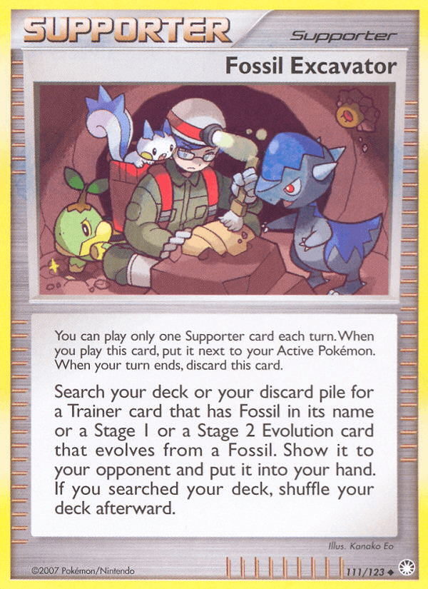 Fossil Excavator Mysterious Treasures card