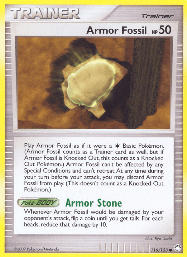 Armor Fossil Mysterious Treasures card
