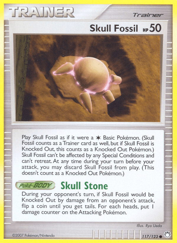 Skull Fossil Mysterious Treasures card