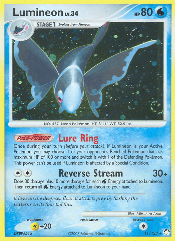 Lumineon Mysterious Treasures card