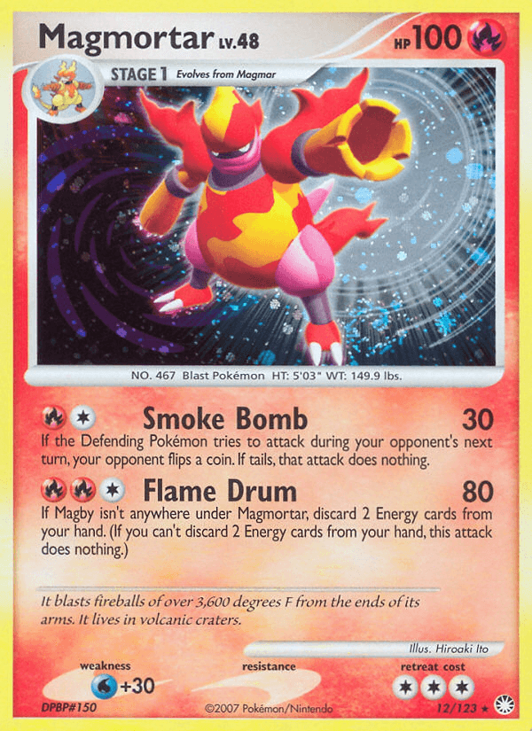 Magmortar Mysterious Treasures card