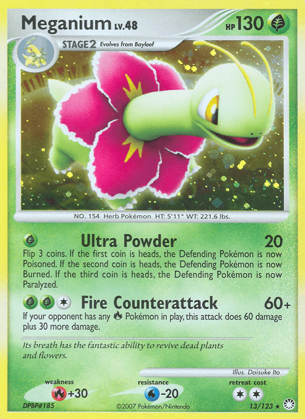 Meganium Mysterious Treasures card
