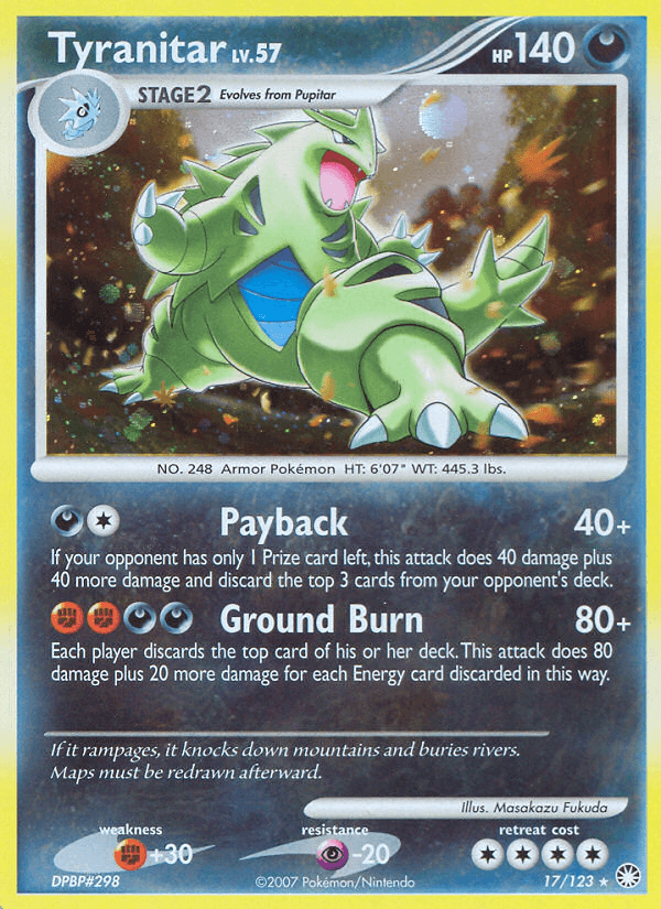 Tyranitar Mysterious Treasures card
