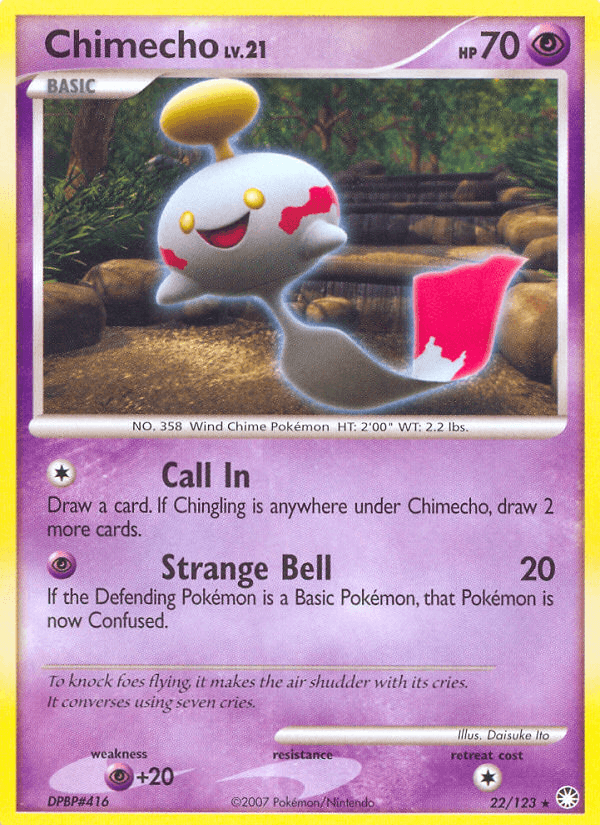 Chimecho Mysterious Treasures card