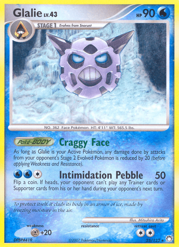 Glalie Mysterious Treasures card