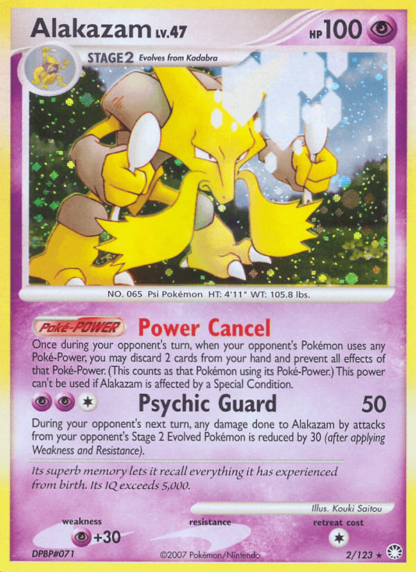 Alakazam Mysterious Treasures card