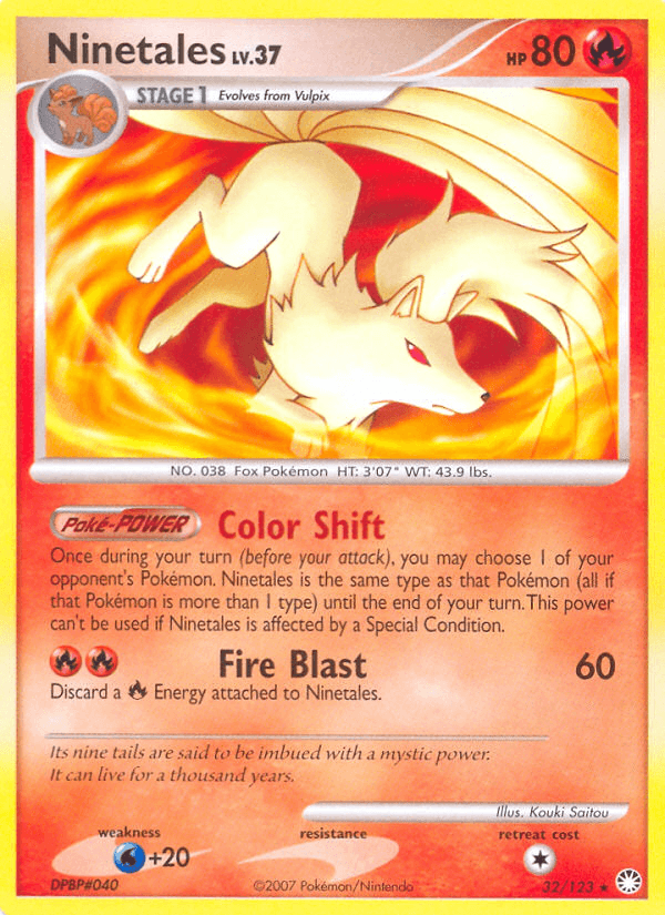 Ninetales Mysterious Treasures card