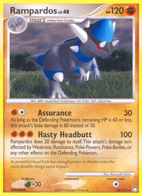 Rampardos Mysterious Treasures card