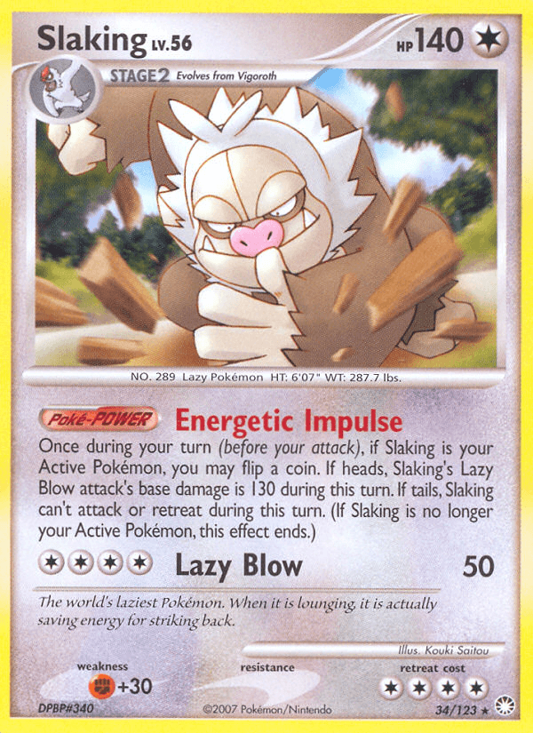 Slaking Mysterious Treasures card