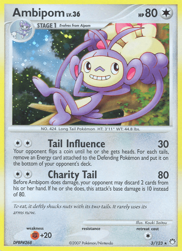 Ambipom Mysterious Treasures card