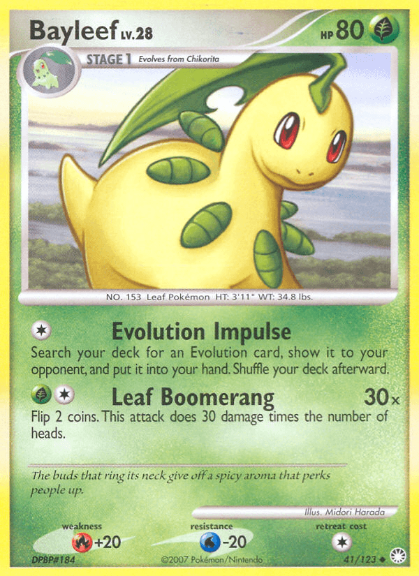 Bayleef Mysterious Treasures card