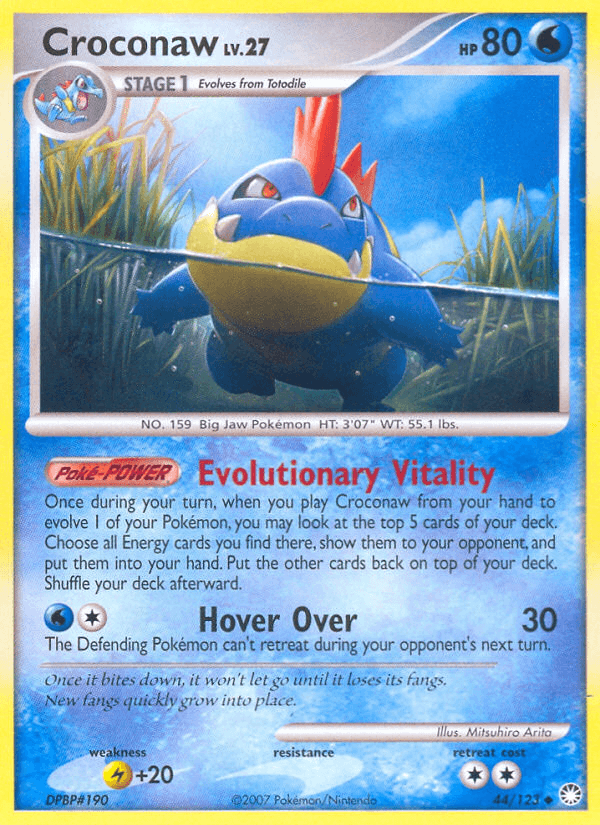 Croconaw Mysterious Treasures card