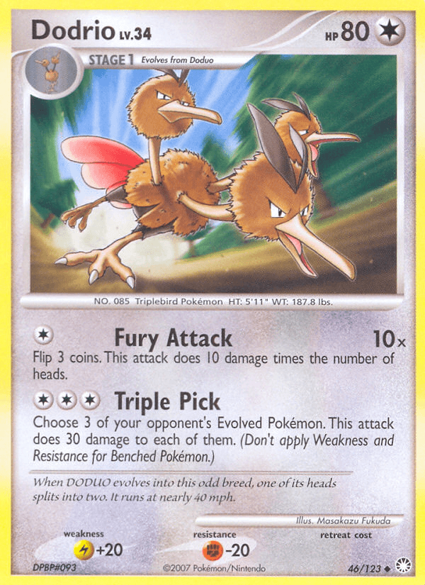 Dodrio Mysterious Treasures card