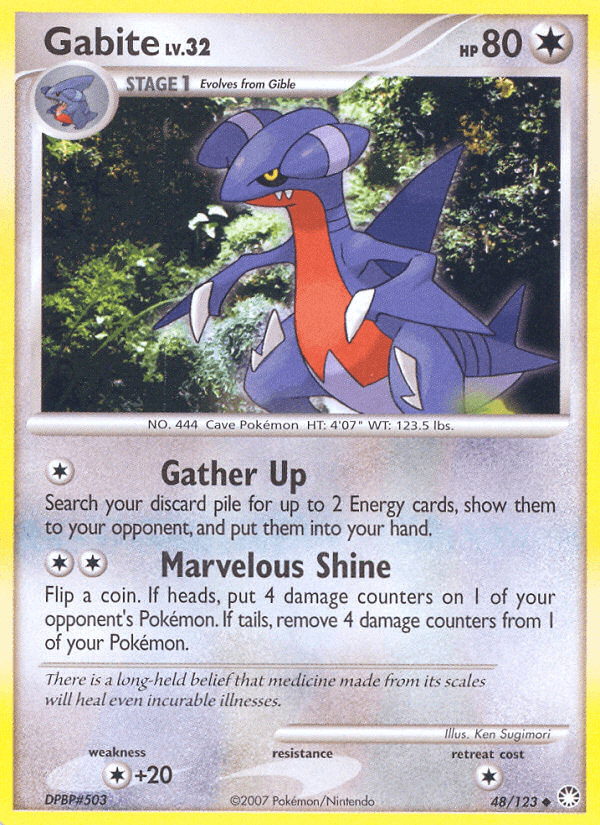 Gabite Mysterious Treasures card