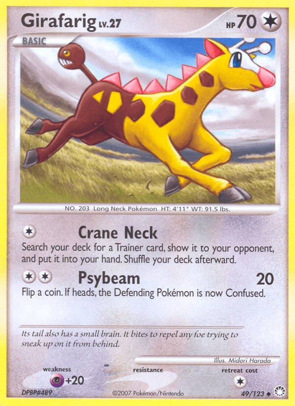 Girafarig Mysterious Treasures card