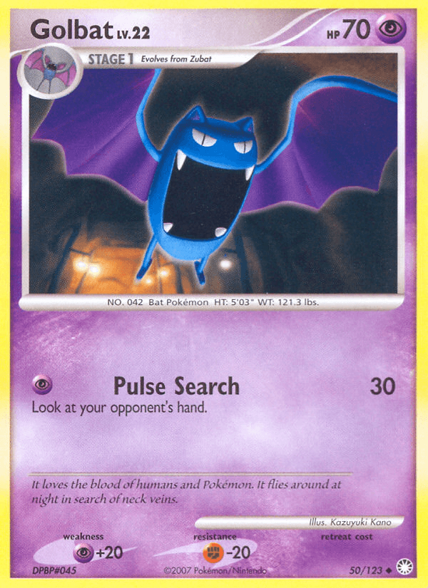 Golbat Mysterious Treasures card