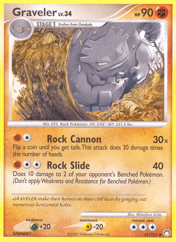 Graveler Mysterious Treasures card