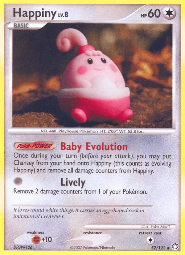 Happiny Mysterious Treasures card