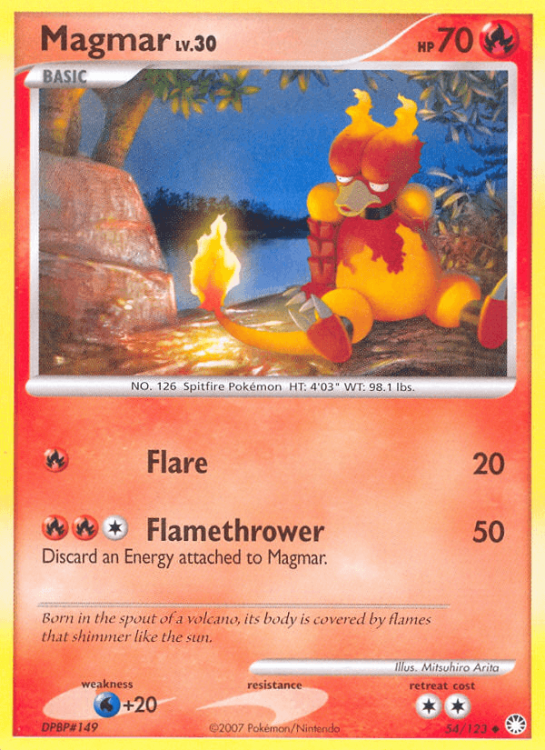 Magmar Mysterious Treasures card