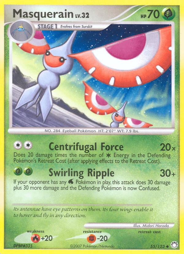 Masquerain Mysterious Treasures card