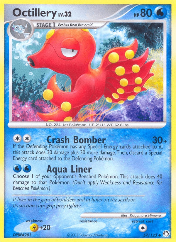 Octillery Mysterious Treasures card