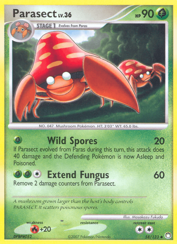 Parasect Mysterious Treasures card