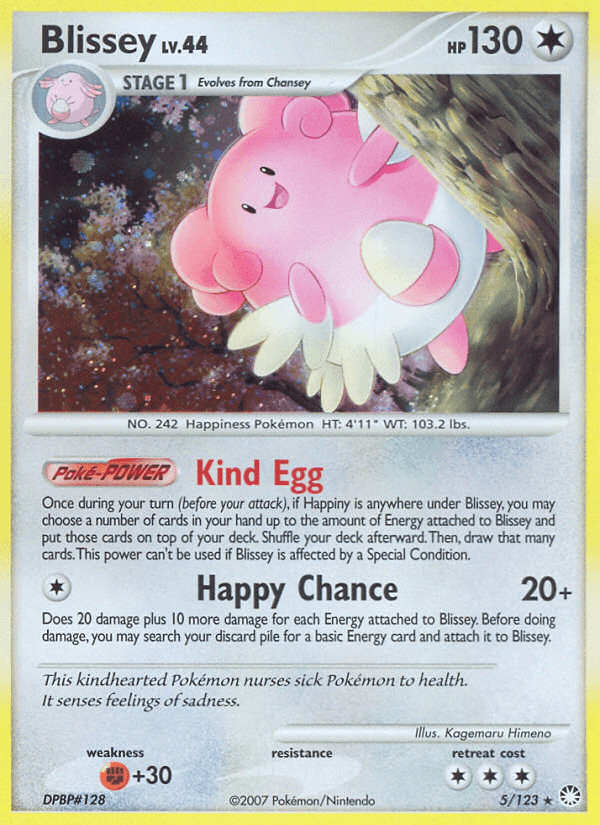 Blissey Mysterious Treasures card