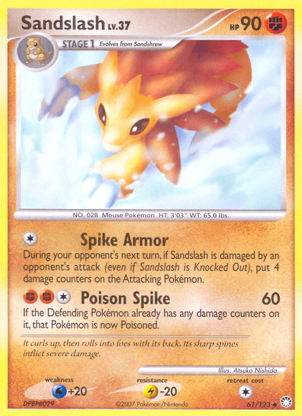 Sandslash Mysterious Treasures card