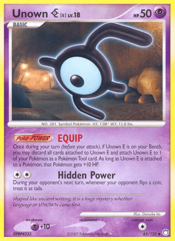 Unown [E] Mysterious Treasures card
