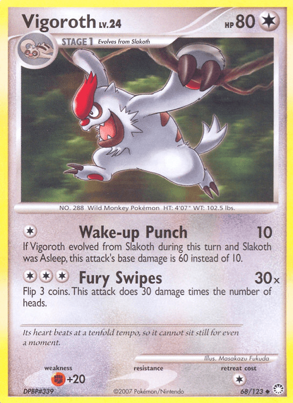 Vigoroth Mysterious Treasures card