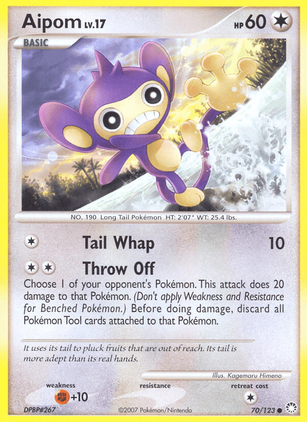 Aipom Mysterious Treasures card