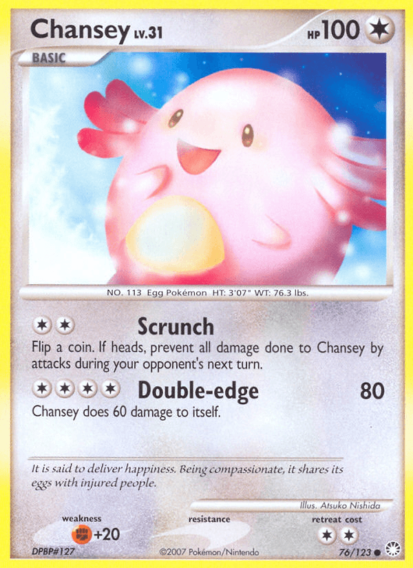 Chansey Mysterious Treasures card