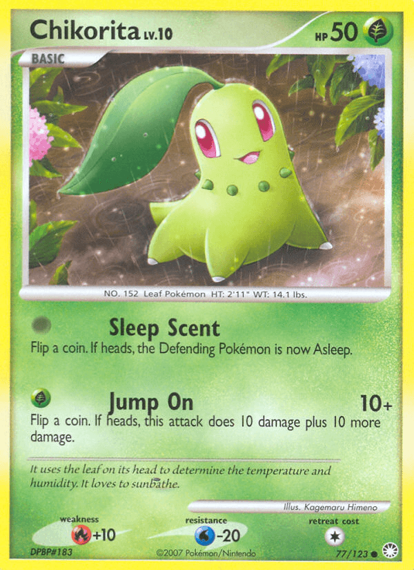 Chikorita Mysterious Treasures card