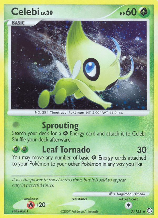 Celebi Mysterious Treasures card