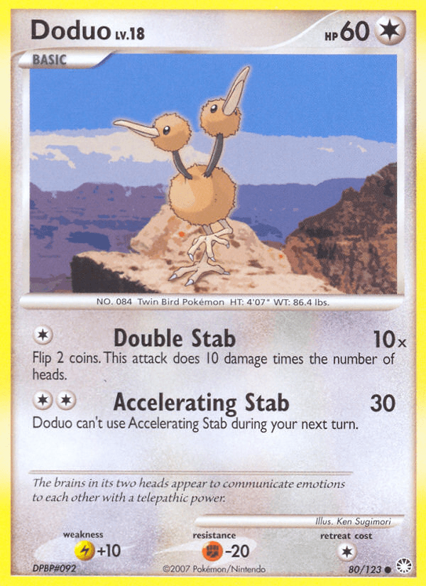 Doduo Mysterious Treasures card