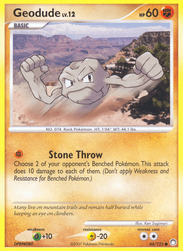 Geodude Mysterious Treasures card