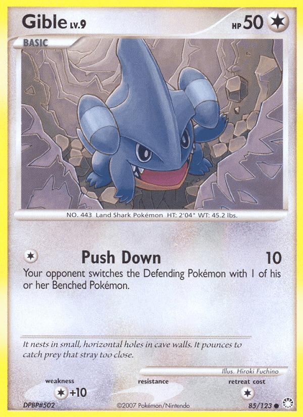 Gible Mysterious Treasures card