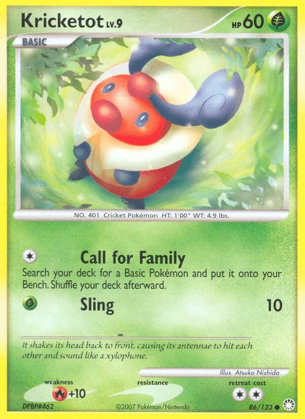 Kricketot Mysterious Treasures card
