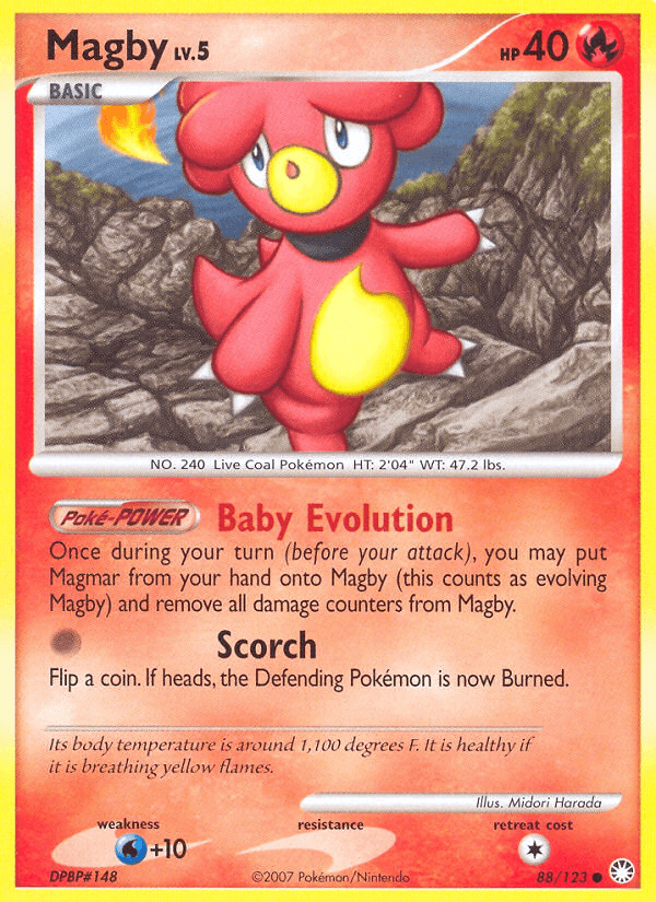 Magby Mysterious Treasures card