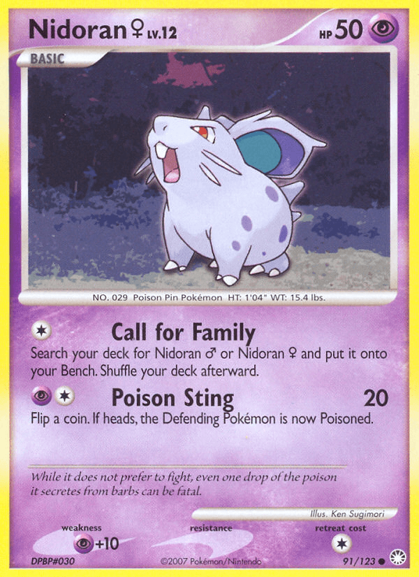 Nidoran ♀ Mysterious Treasures card