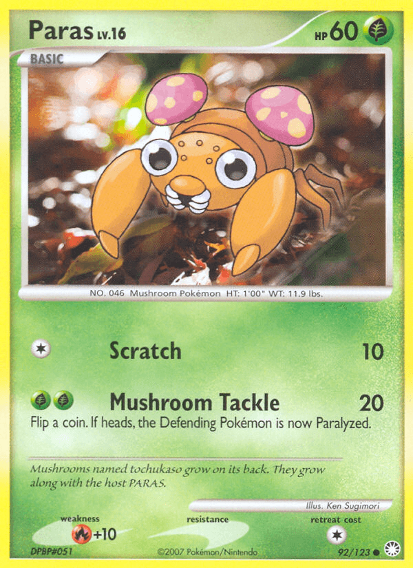 Paras Mysterious Treasures card