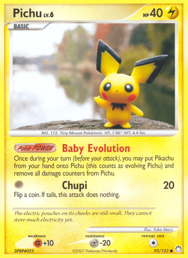 Pichu Mysterious Treasures card