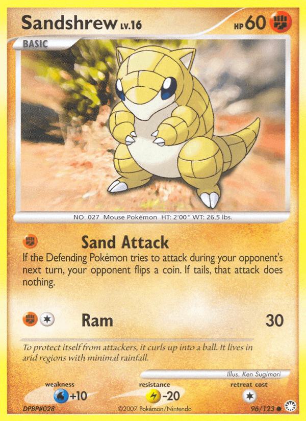 Sandshrew Mysterious Treasures card