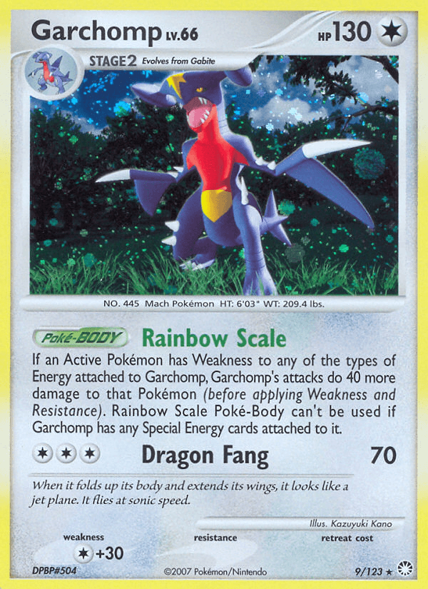 Garchomp Mysterious Treasures card