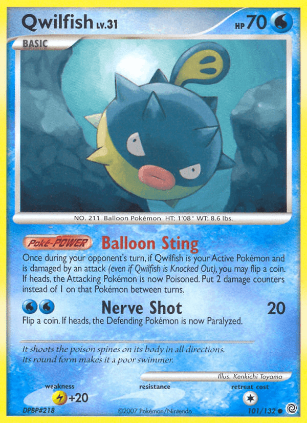 Qwilfish Secret Wonders card