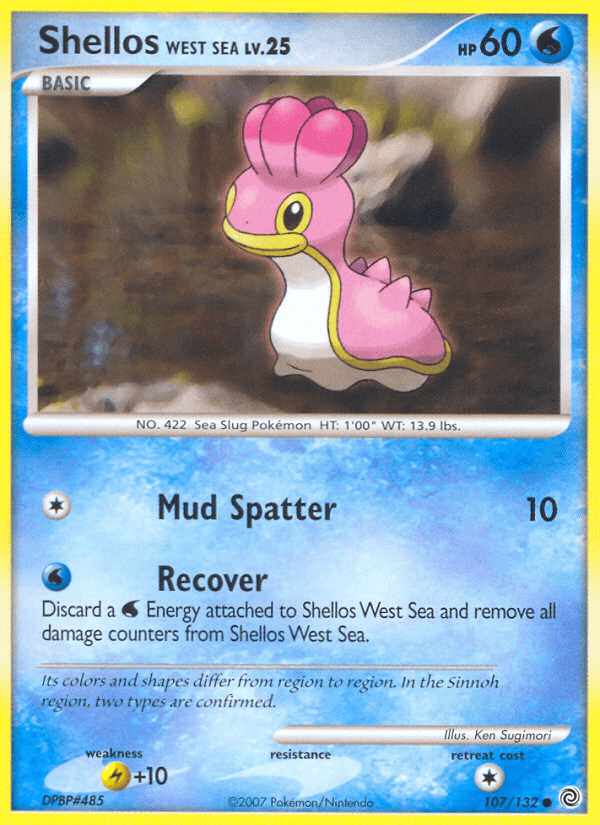 Shellos West Sea Secret Wonders card